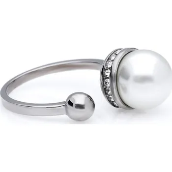 Souprava šperků MPM Prsten z chirurgické oceli Ring 8015, Silver, size 58