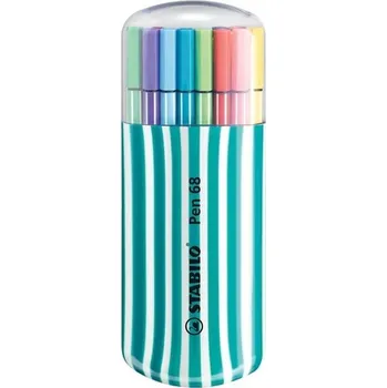 STABILO Pen 68 20 ks Zebrui tyrkysové pouzdro