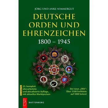 Německé řády a vyznamenání 1800-1945 (22. vydání, březen 2019)