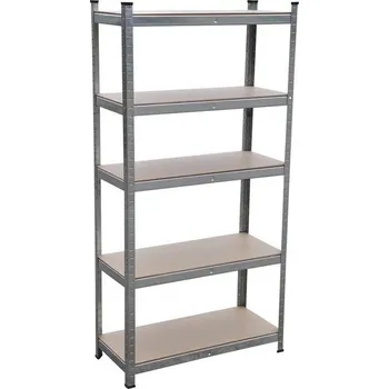 Dílenský regál Kynast 613-400862 180 x 90 x 40 cm stříbrný 5 polic