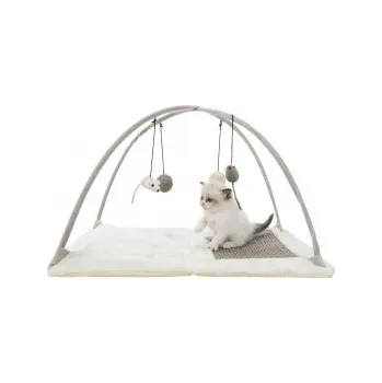 Hřiště, škrabací podložka s hračkou na pružině