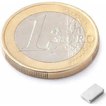 Dekorativní magnet SOLLAU Neodymový magnet hranol 5x3x1 mm, 48H, poniklovaný