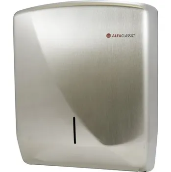 Zásobník na papírové ručníky AlfaClassic Zásobník na papírové ručníky ZZ, nerez mat