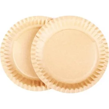 Jednorázové nádobí Talíř papírový KRAFT 23 cm, nepromastitelný, 100 ks