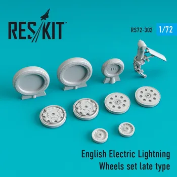 Plastikový model Reskit 1/72 EE Lightning Wheels set late type