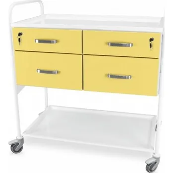 VÍCEÚČELOVÝ LÉKAŘSKÝ VOZÍK JUVW4 Barva: Žlutá