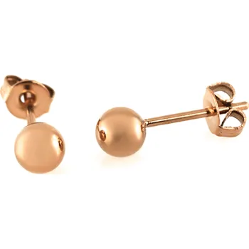 Souprava šperků MPM Ocelové náušnice z chirurgické oceli Earrings 7465 - Rose Gold (6MM)