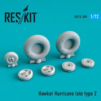 Plastikový model Reskit 1/72 Hawker Hurricane wheels set late type 2