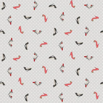 MAKOWER UK Látka bavlna se zlatým efektem 2311S