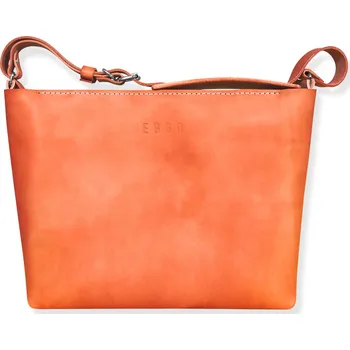 Eggo Gennep dámská kožená kabelka a psaníčko 2 v 1 Oranžová