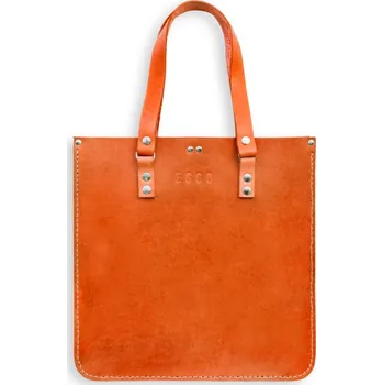 Eggo Malinowski kožená kabelka Oranžová