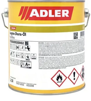 Olej na dřevo Adler Česko Legno Dura-Öl rychleschnoucí olej 2,5 l