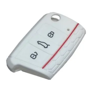 Autoklíč PROTEC Obal na klíče Seat Ibiza, bílý 2014-2017