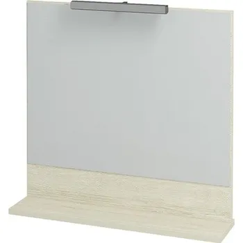 Zrcadlo Zrcadlo do koupelny s osvětlením a poličkou CLAUDIA ZCP 65 cm