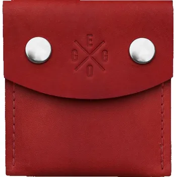 Eggo Turner malá kožená peněženka Červená