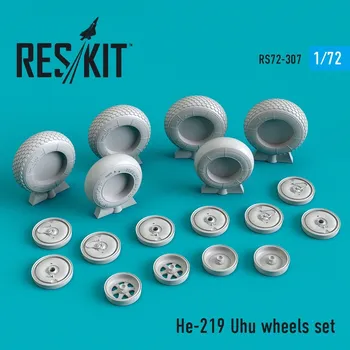 Plastikový model 1/72 He-219 Uhu wheels set