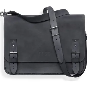 Eggo Benedict medium kožená brašna přes rameno Šedá