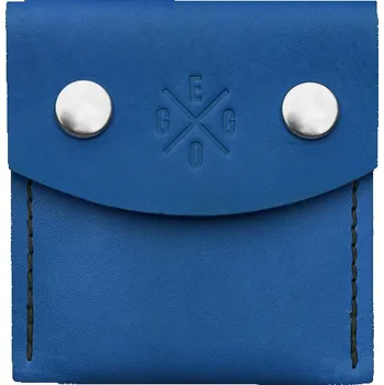 Peněženka Eggo Turner malá kožená peněženka Modrá