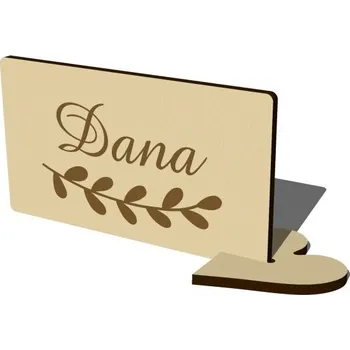 Jmenovka na stůl Pelisport Dřevěná jmenovka kombi