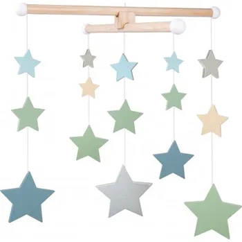 Kolotoč nad postýlku Jabadabado Dřevěný kolotoč Hvězdy