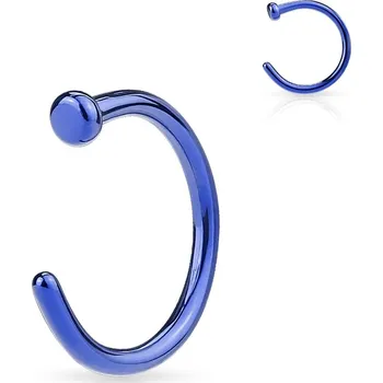 Šperk Šperky4U Piercing do nosu - kruh modrý - N01120-0810B