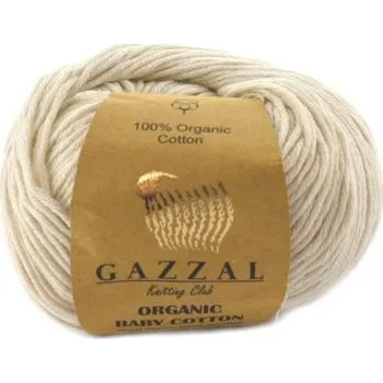 Příze Příze Organic Baby Cotton 436 smetanová Gazzal