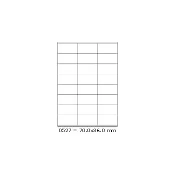 Samolepící etiketa Etikety 70,0x36,0mm, 24 etiket x 100 archů, R01220527, Č