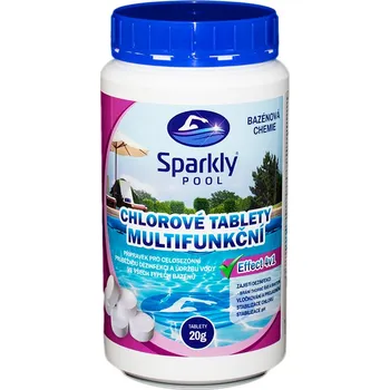 SparklyPOOL Chlorové multifunkční tablety do bazénu 4v1 mini 1 kg