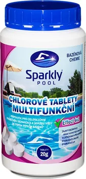 SparklyPOOL Chlorové multifunkční tablety do bazénu 4v1 mini 1 kg