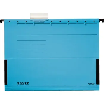 Registr. desky "V" závěsné ALPHA s bočnicemi, modré