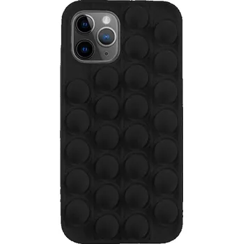 Kryt Iphone 12 / 12 Pro Flexible Push Bubble Case černý