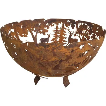 Ohniště na terasu vyřezávané 57,5x57,5x36,8cm