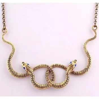 Náhrdelník TRIBAL GOTIC náhrdelník HAD - Zlatá