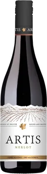 Víno Artis Merlot nealkoholické víno 0,75 l