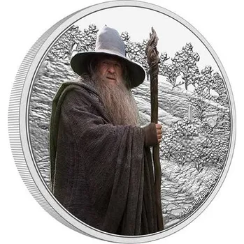 Stříbrná mince Gandalf™ 1 Oz 2021 (Lord of the Rings™) Color PROOF - (2.)