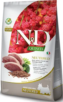 Krmivo pro psa N&D Quinoa Dog Mini Neutered Duck/Broccoli/Asparagus
