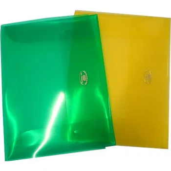 Desky A4 s uzávěrem, transparent, TIM1005/zelené