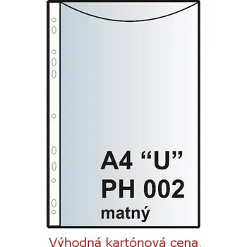Zakládací obal závěsný A4 "U", PH002, matný, 1000 ks