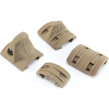 FMA Segmentové krytky s oporou ruky na RIS lišty, styl FTM -DE, pískové