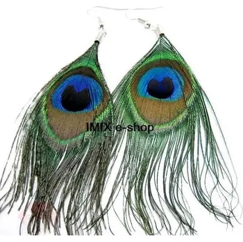 Náušnice Náušnice PAVÍ PÉRA