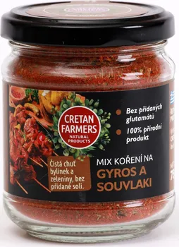 Koření Cretan Farmers Kořenící směs Gyros + Souvlaki 75 g