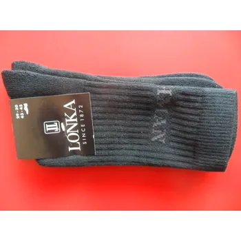 Pánské ponožky DASNOVBUSH-pánské ponožky LONKA tmavě modré 43-45 (29-30) (značkové sportovní froté ponožky )