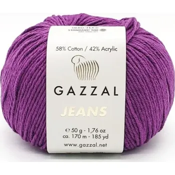 Příze Příze Jeans 1145 fialová Gazzal