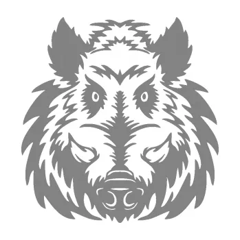 Samolepící dekorace SAMOLEPKA Divoké prase 003 (17 - šedá) NA AUTO, NÁLEPKA, FÓLIE, POLEP, TUNING, VLASTNÍ TEXT, TISK, AUTOSAMOLEPKY.cz, POLEPY, OBRÁZEK, LOGO, SAMOLEPKY