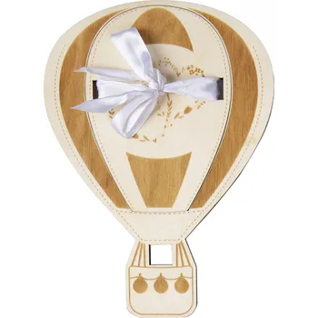Dárková krabička Albi Dřevěná kapsa na peníze Balón