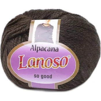 Příze Příze Alpacana 3007 tmavě hnědá Lanoso