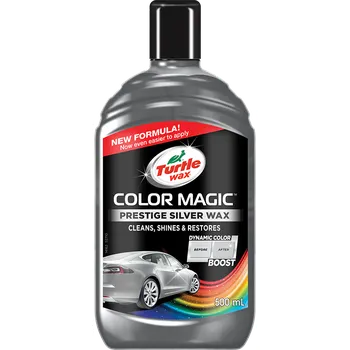 Autovosk Turtle Wax Color Magic barevný vosk stříbrný 500 ml
