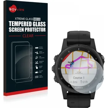 Příslušenství k chytrým hodinkám Savvies Ochranné sklo pro Garmin Fenix5 Plus