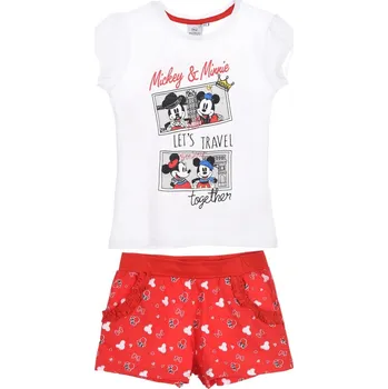 Minnie mouse dívčí bílo/červený set Velikost: 104