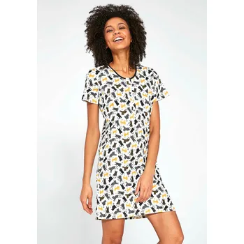 Dámská noční košile Cornette Cats 3 495/209 béžová